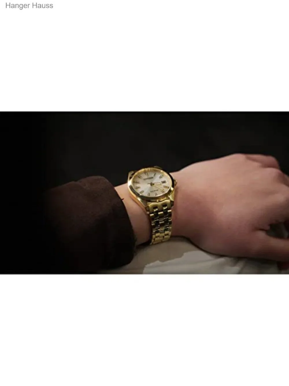 Men's Citizen Eco-Drive Classic Watch, Gold-Tone Stainless Steel, 3-Hand Date,